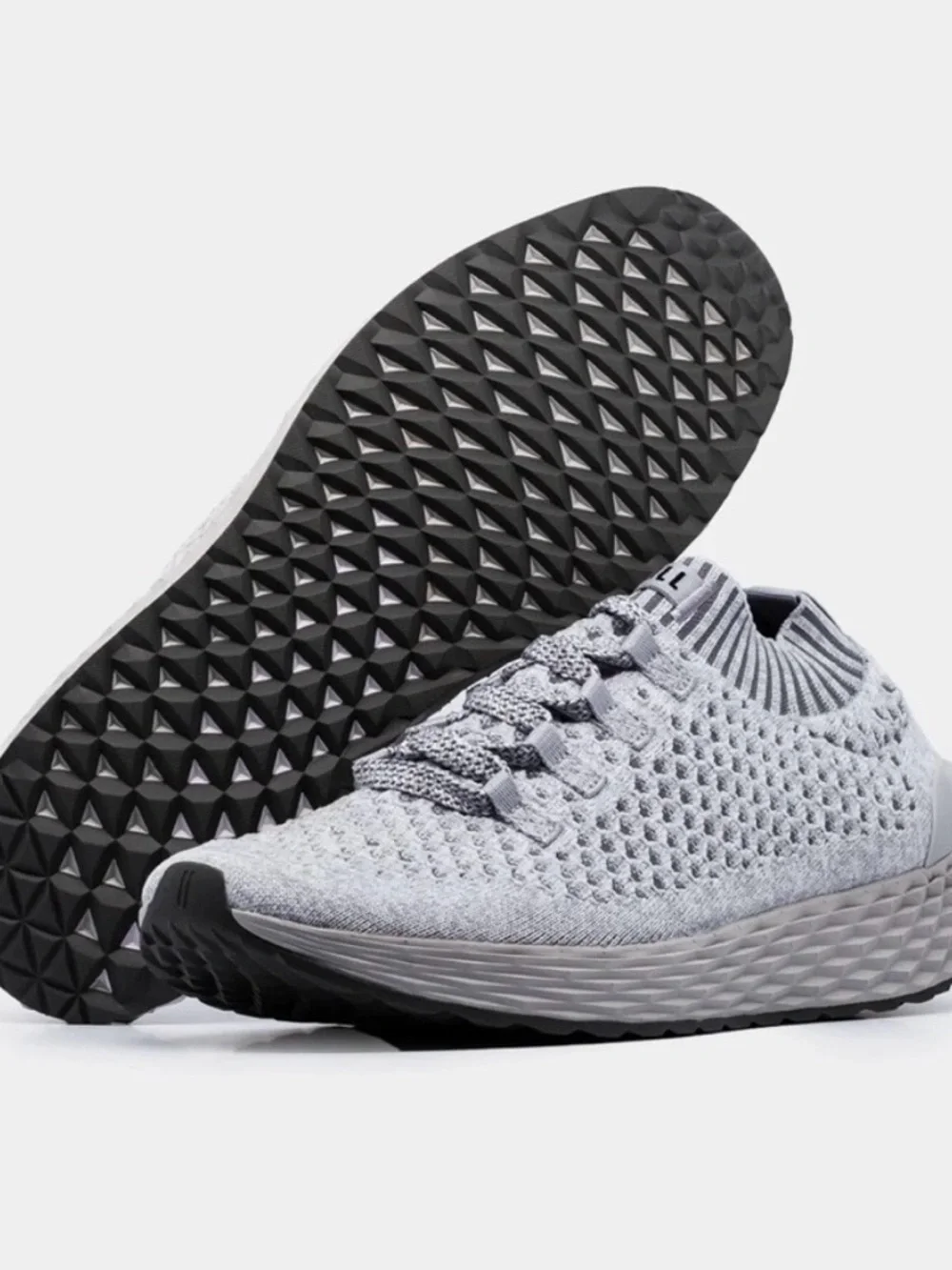 NOBULL Grey AllDay Knit Runner Sneakers - Picture 1 of 5